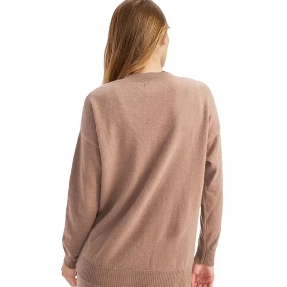 NAADAM Cashmere Boyfriend Cardigan in Mink Size XS - Picture 8 of 11